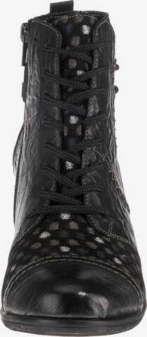 REMONTE Lace-Up Ankle Boots in Black