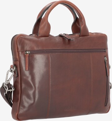 LEONHARD HEYDEN Laptop Bag 'Roma' in Brown