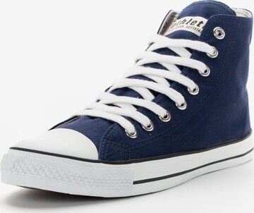 Ethletic High-Top Sneakers in Blue: front