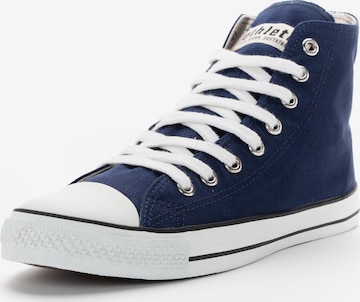 Ethletic High-Top Sneakers in Blue: front