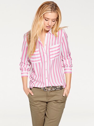 Chemisier heine en rose : devant