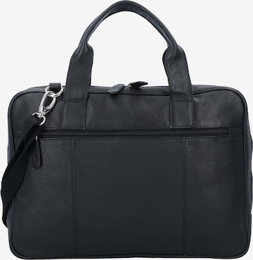 Dermata Document Bag in Black: front