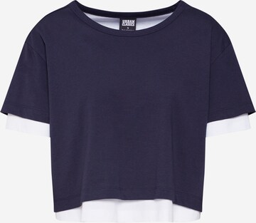 T-shirt Urban Classics en bleu : devant