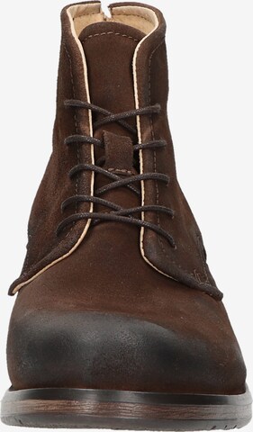 SANSIBAR Lace-Up Boots in Brown