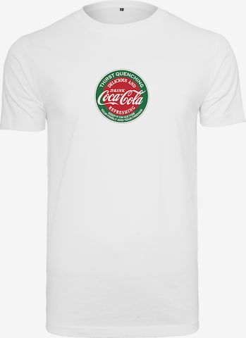 Mister Tee T-Shirt 'Coca Cola Retro' in Weiß: predná strana
