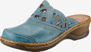 JOSEF SEIBEL Clogs 'Catalonia' in Blue: front