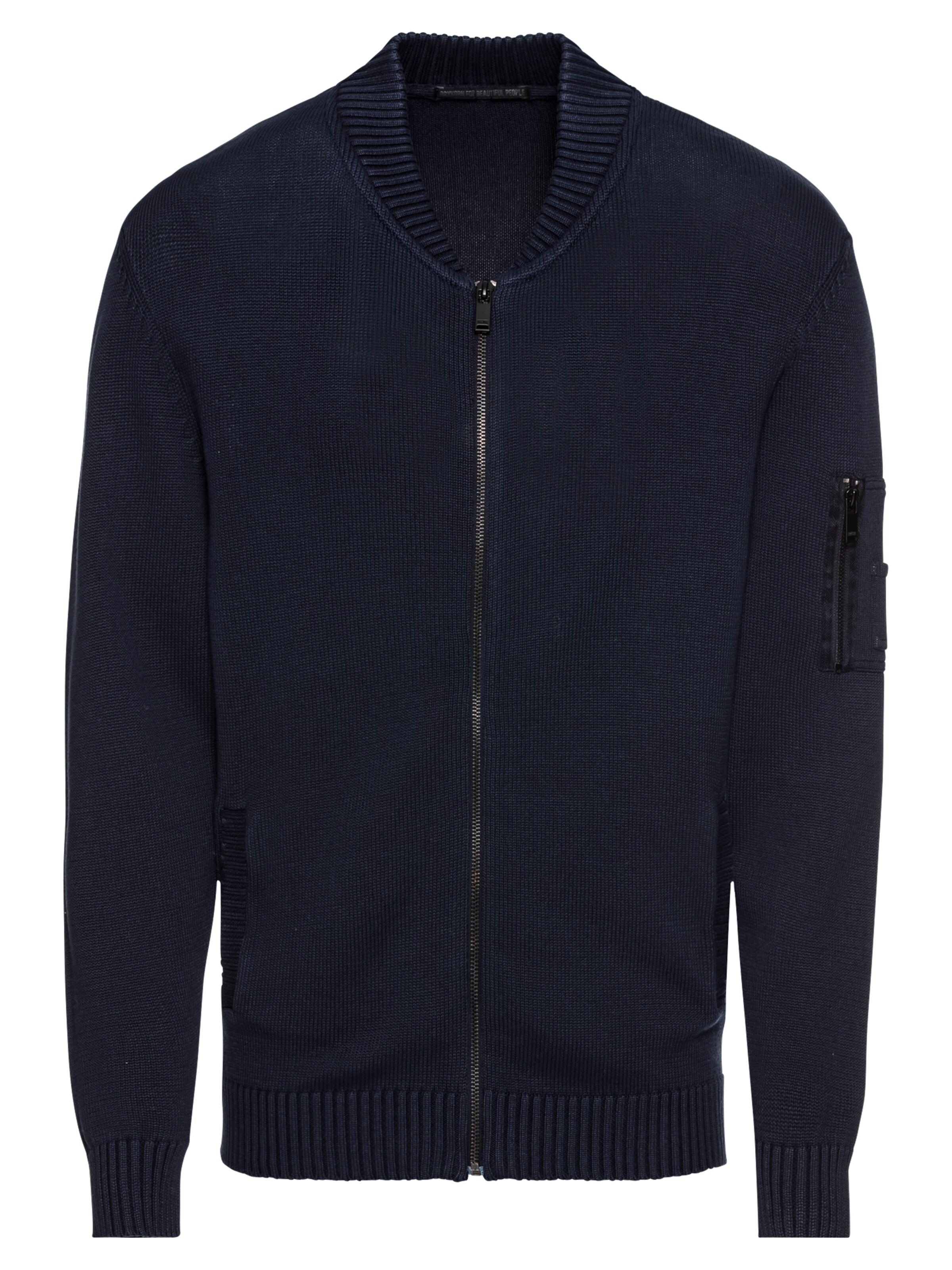 DRYKORN - Gebreid vest 'FREDO' in de kleur Donkerblauw