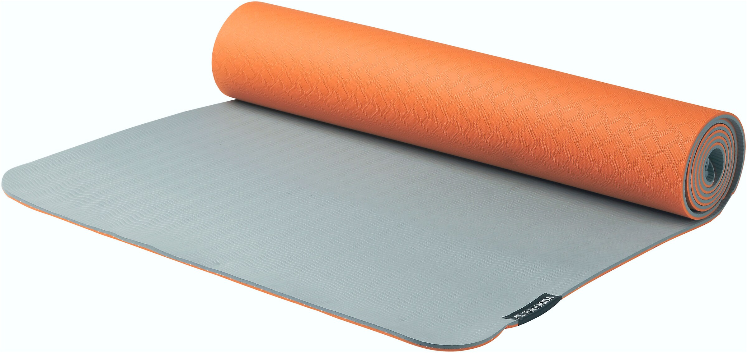 YOGISTAR.COM Yogamatte in Orange: Vorderseite
