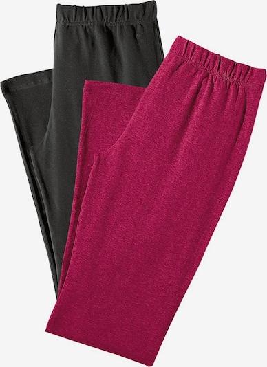 VIVANCE Leggings in de kleur Framboos / Zwart, Productweergave