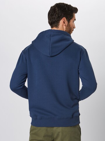 Felpa di ALPHA INDUSTRIES in blu: dietro