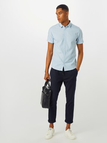 TOM TAILOR Regular Fit Hemd 'Floyd' in Blau