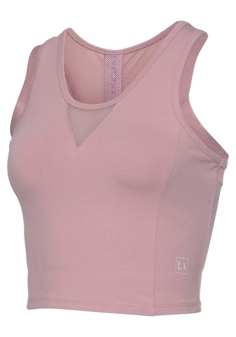 LASCANA ACTIVE Sport top - rózsaszín: elől