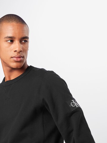 Calvin Klein Jeans Klasický střih Mikina – černá