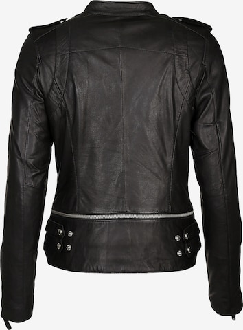 MUSTANG Lederjacke 'Nila' in Schwarz