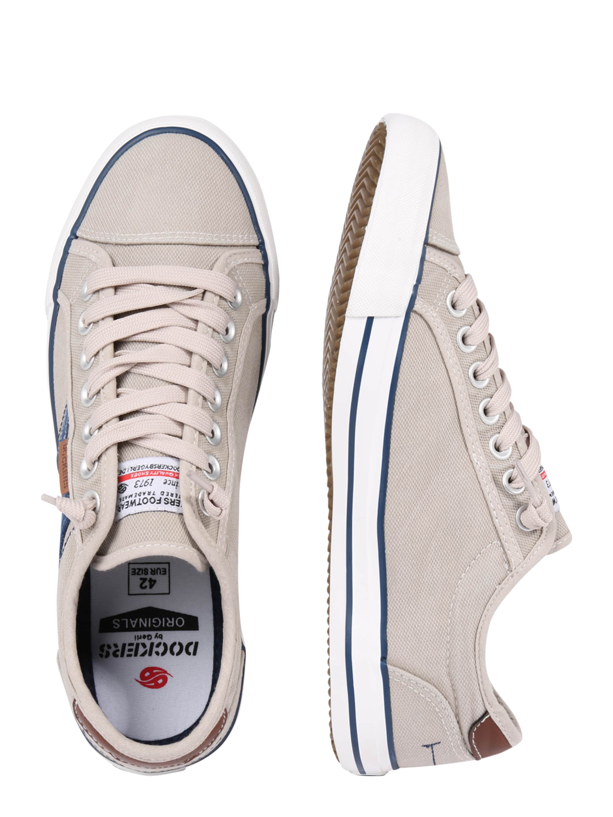 Sneaker low de la Dockers by Gerli pe bej: lateral