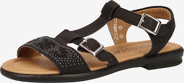 RICOSTA Sandals in Black: front