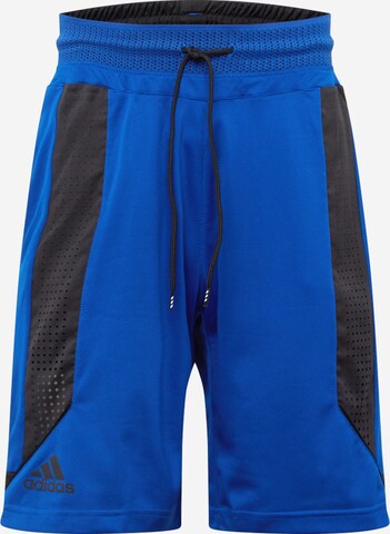 ADIDAS SPORTSWEAR Loose fit Workout Pants 'C365 Short' in Blue: front