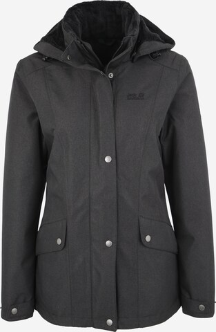 JACK WOLFSKIN Outdoorjas 'PARK AVENUE' in Grijs: voorkant