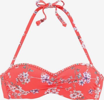 SUNSEEKER Triangel Bikini-Top 'Ditsy' in Rot: predná strana