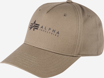 Cappello da baseball 'Alpha' di ALPHA INDUSTRIES in verde: frontale