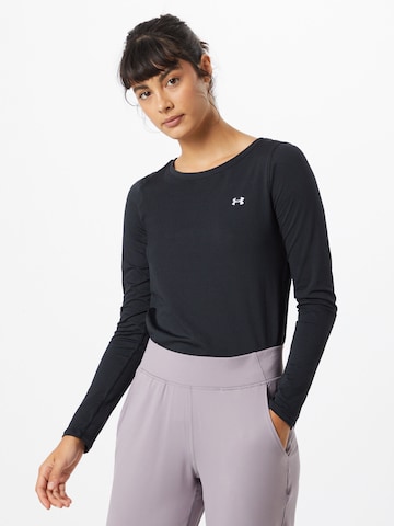 T-shirt fonctionnel UNDER ARMOUR en noir : devant