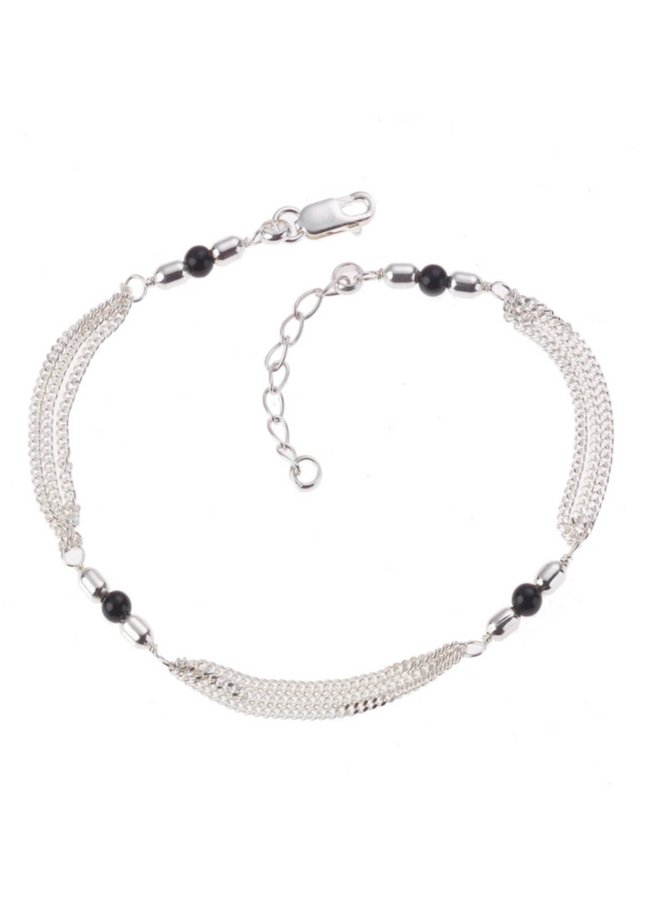 FIRETTI Foot Jewelry in Silver: front