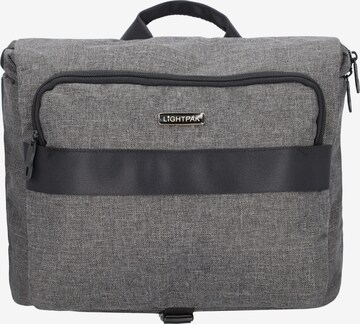 Borsa a tracolla 'Walker' di Lightpak in grigio: frontale