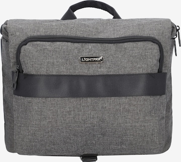 Borsa a tracolla 'Walker' di Lightpak in grigio: frontale