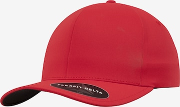 Casquette 'Delta' Flexfit en rouge : devant