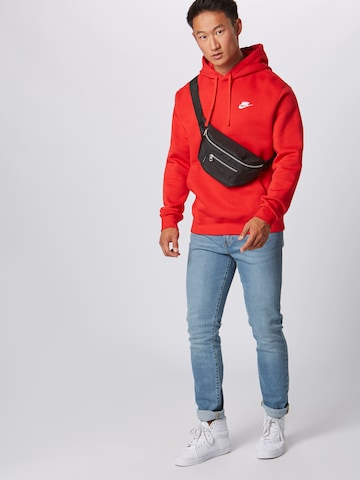 Nike Sportswear Klasický střih Mikina 'Club Fleece' – červená