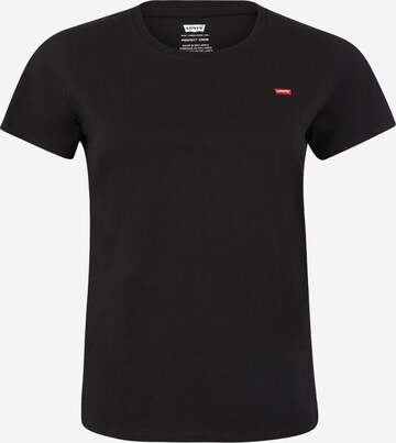 Levi's® Plus Shirt 'PL The Perfect Tee' in Zwart: voorkant