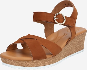 Paul Green Sandal in Brown: front