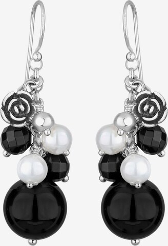 Boucles d'oreilles ELLI en noir : devant