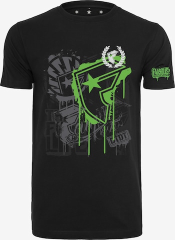 T-Shirt 'Riot Wall' Mister Tee en noir : devant