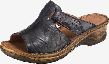 JOSEF SEIBEL Pantolette 'Catalonia' in Blau: predná strana