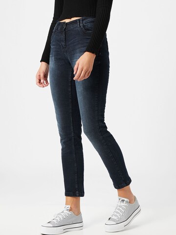 CECIL Slimfit Jeans in Blauw: voorkant