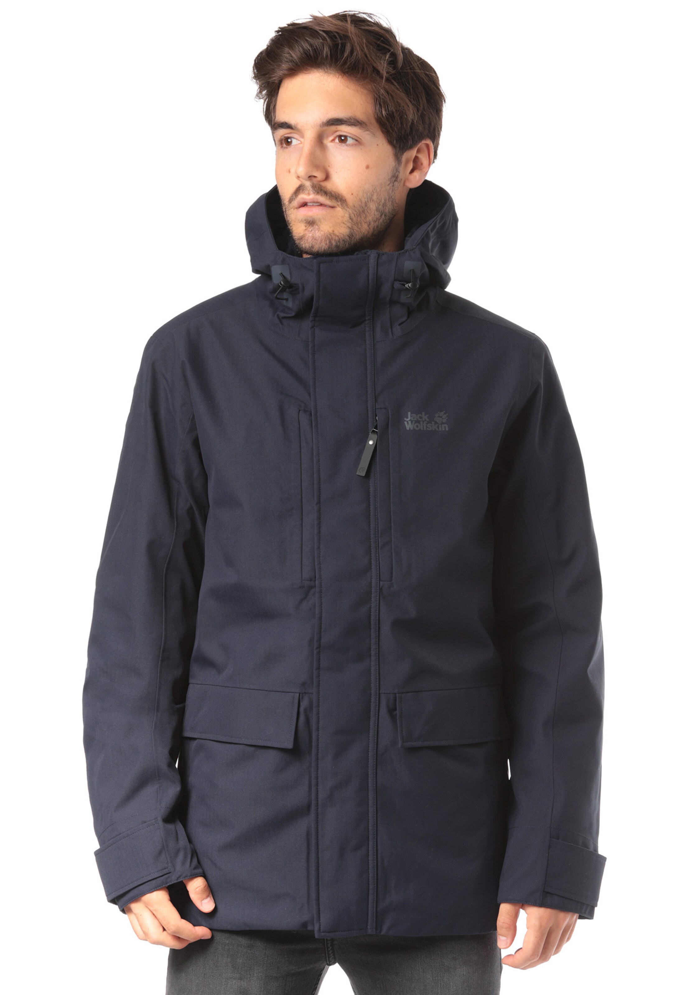 JACK WOLFSKIN - Outdoorjas 'West Coast' in de kleur Donkerblauw