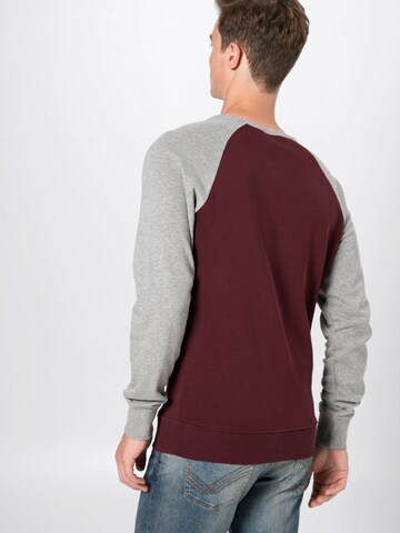 JACK & JONES Sweatshirt 'Vinnie' in Rood: terug