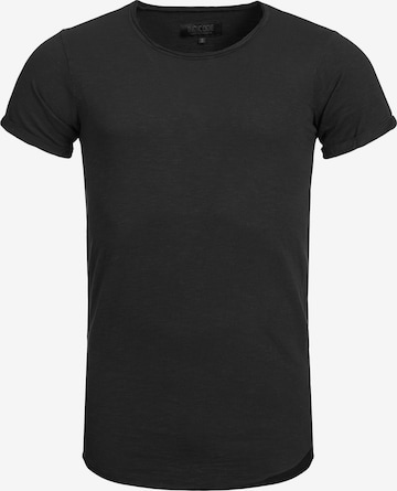 INDICODE JEANS Shirt 'Willbur' in Zwart: voorkant