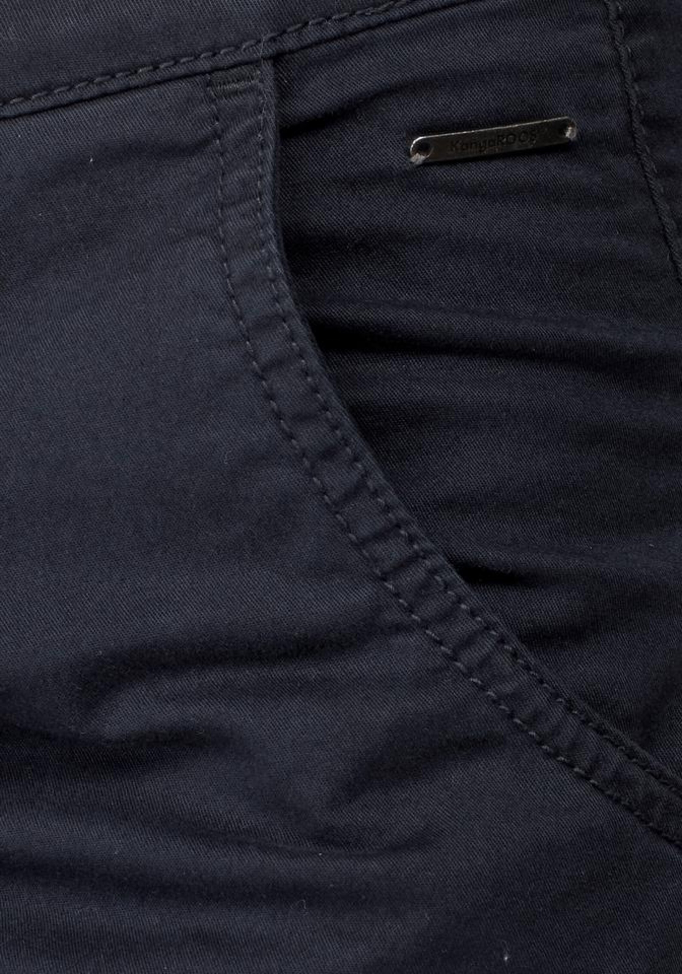 KangaROOS Slimfit Chinohose mit Bindeband in Blau