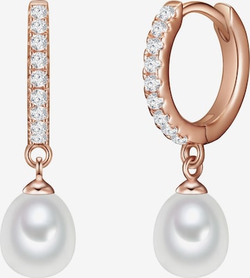 Valero Pearls Earrings in Gold: front