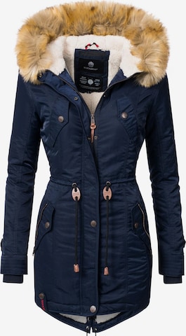 NAVAHOO Winterparka 'La Viva' in Blauw: voorkant