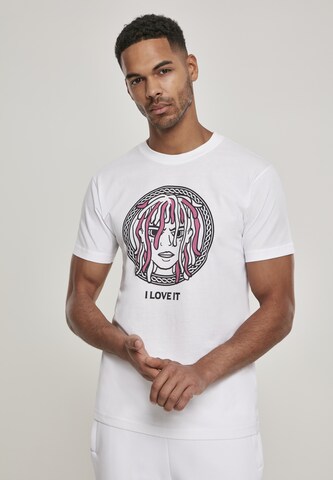 Mister Tee Shirt 'I Love It' in Wit: voorkant