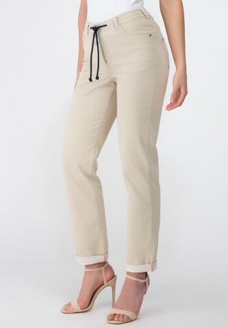 Recover Pants Regular Pants in Beige: front