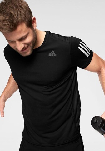 ADIDAS PERFORMANCE Functioneel shirt 'Own The Run' in Zwart: voorkant