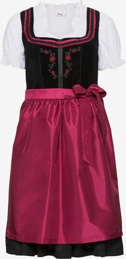 SHEEGO Dirndl in Red / Black / White, Item view
