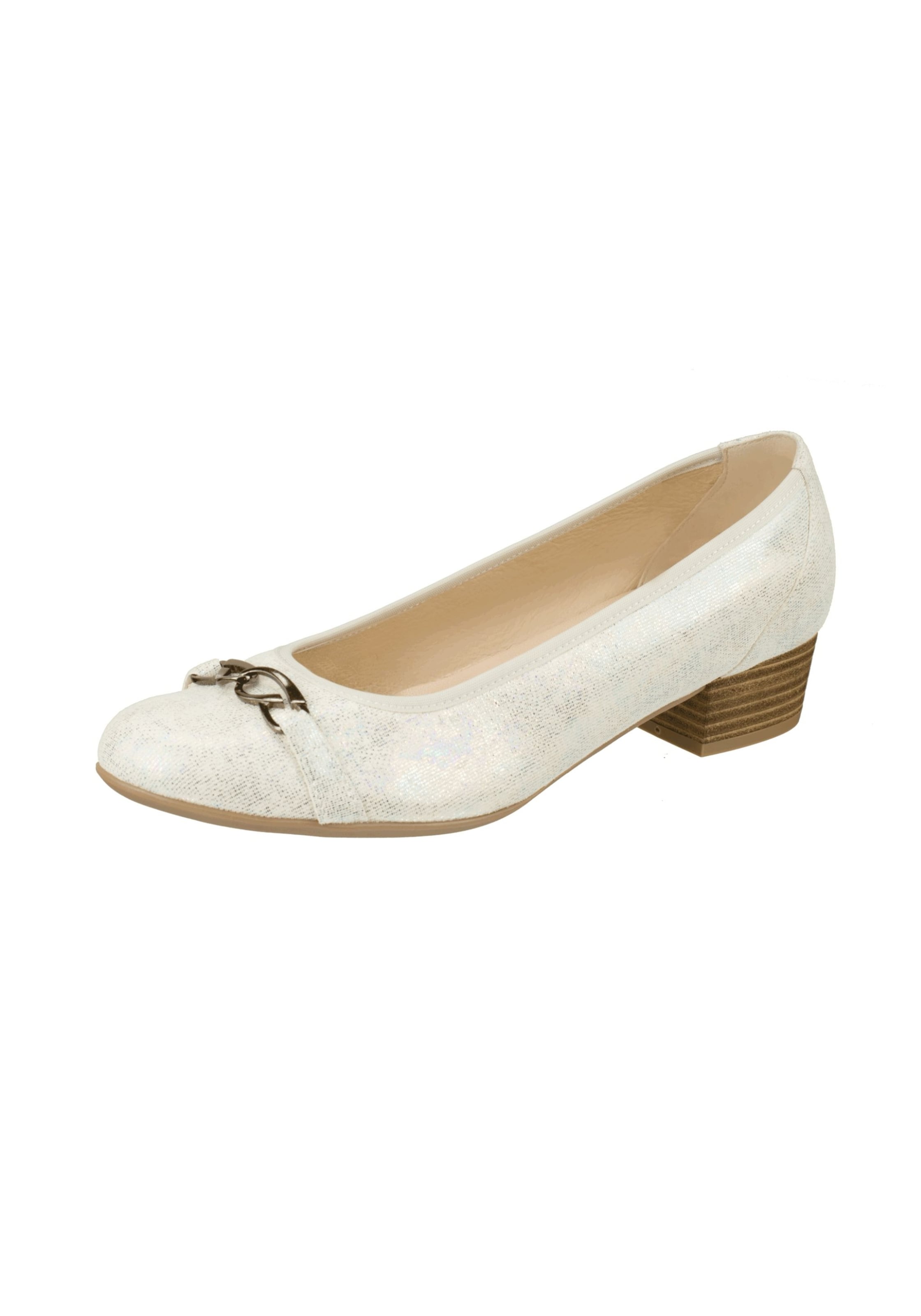 Lei by tessamino Pumps 'Emilia' in de kleur Parelwit, Productweergave