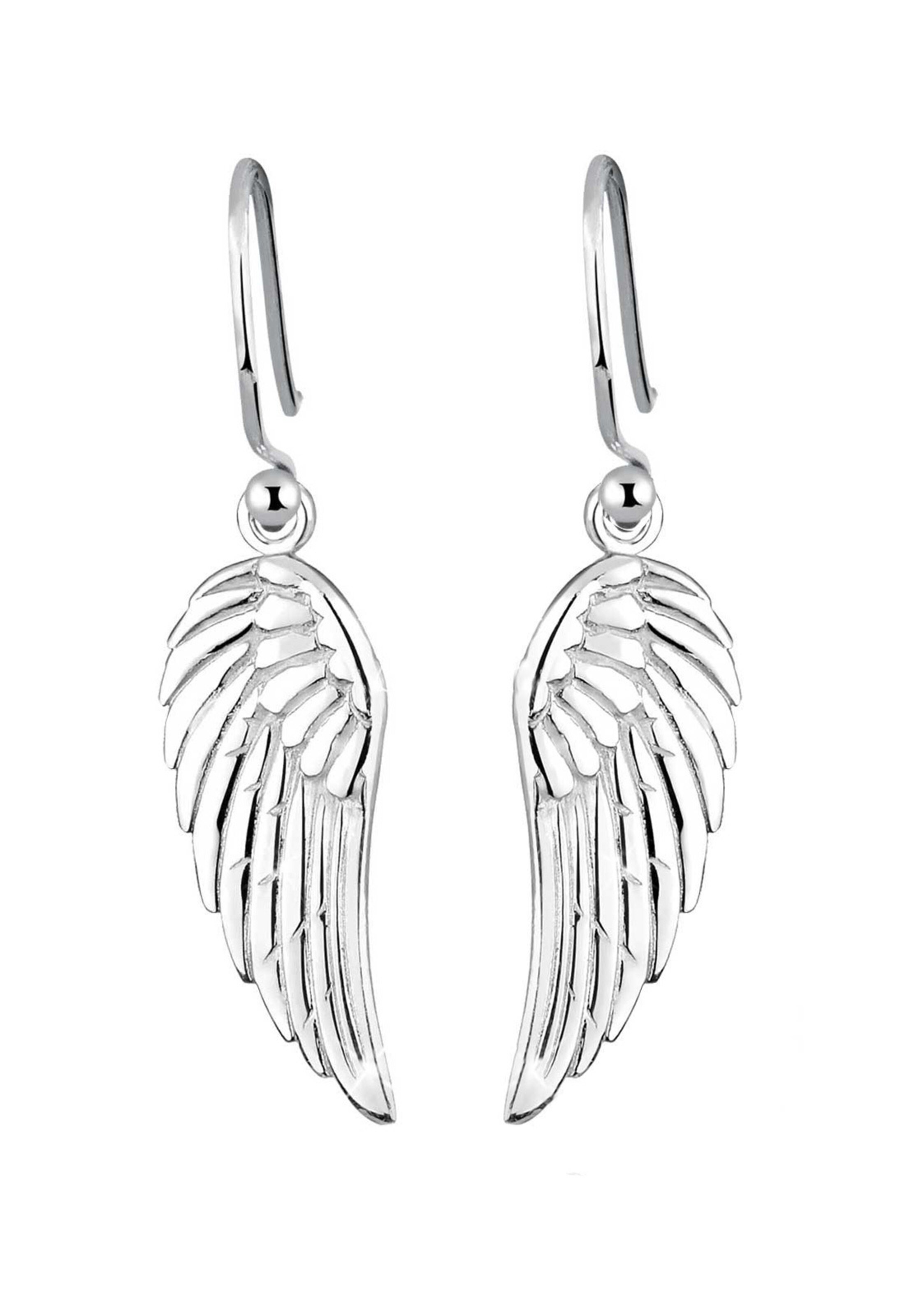 Boucles d'oreilles 'Flügel' ELLI en argent : devant