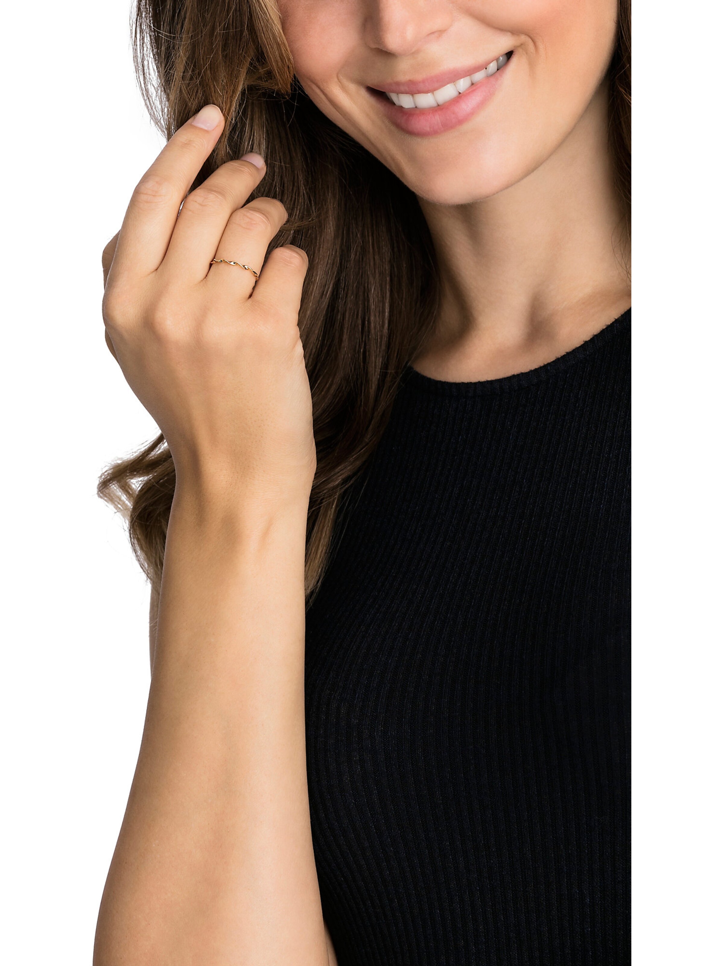 CHRIST Ring in Gold: Vorderseite