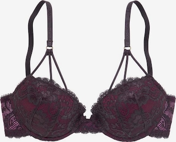 LASCANA Push-up Bra in Purple: front